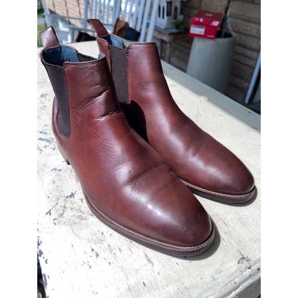 Blake McKay Stewart Chelsea Boot Italian Leather Men's Chestnut 10M
